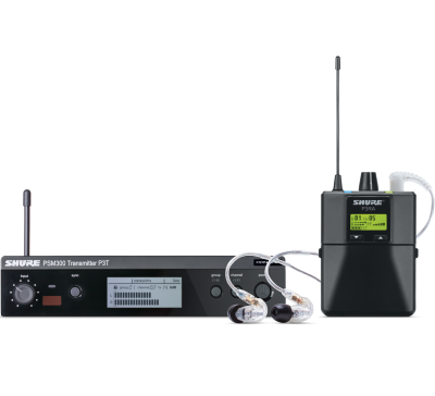 PSM 300 - P3TRA215CL Stereo UHF In Ear Monitor System with P3RA receiver and SE 215 In Ear Monitors